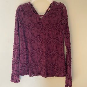 Hollister Lace Long Sleeve